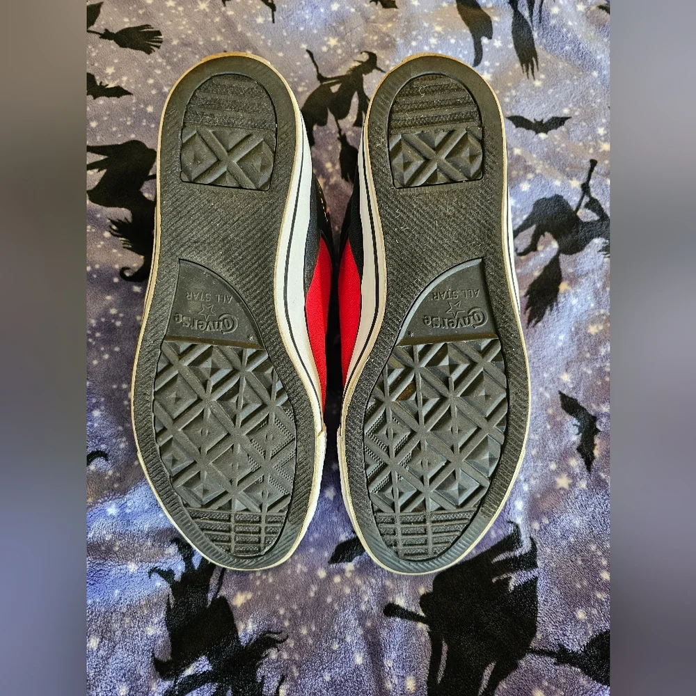 Converse Chuck Taylor All Star High Street Mens 12 Red / Black Athletic Sneaker - Picture 3 of 8